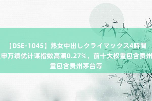 【DSE-1045】熟女中出しクライマックス4時間 4 中证申万绩优计谋指数高潮0.27%，前十大权重包含贵州茅台等
