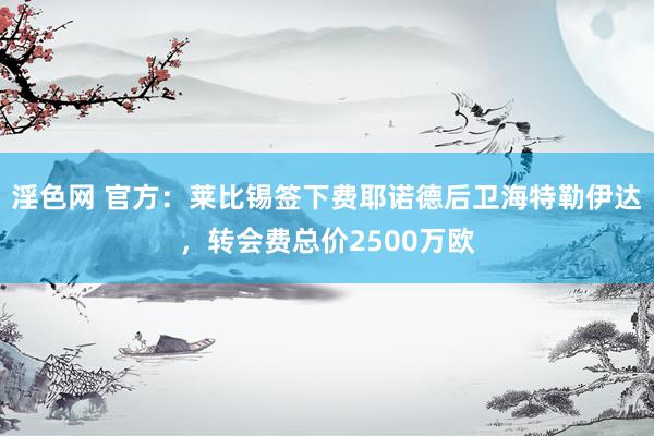 淫色网 官方：莱比锡签下费耶诺德后卫海特勒伊达，转会费总价2500万欧