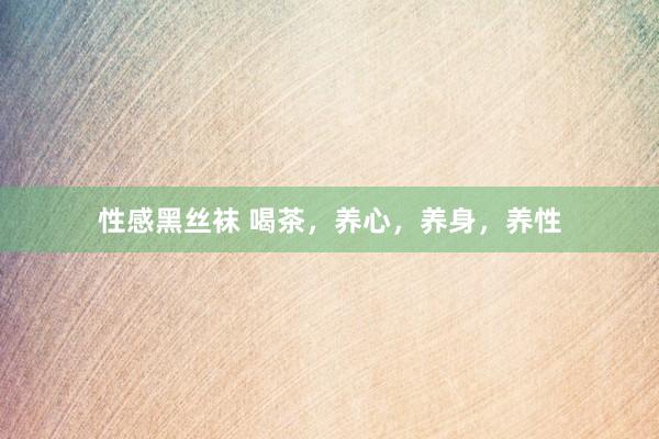 性感黑丝袜 喝茶，养心，养身，养性